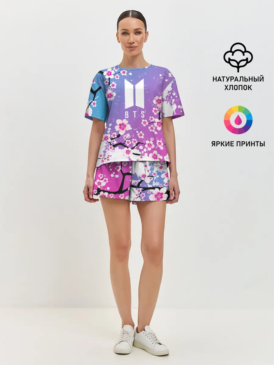Женская пижама с шортами / BTS