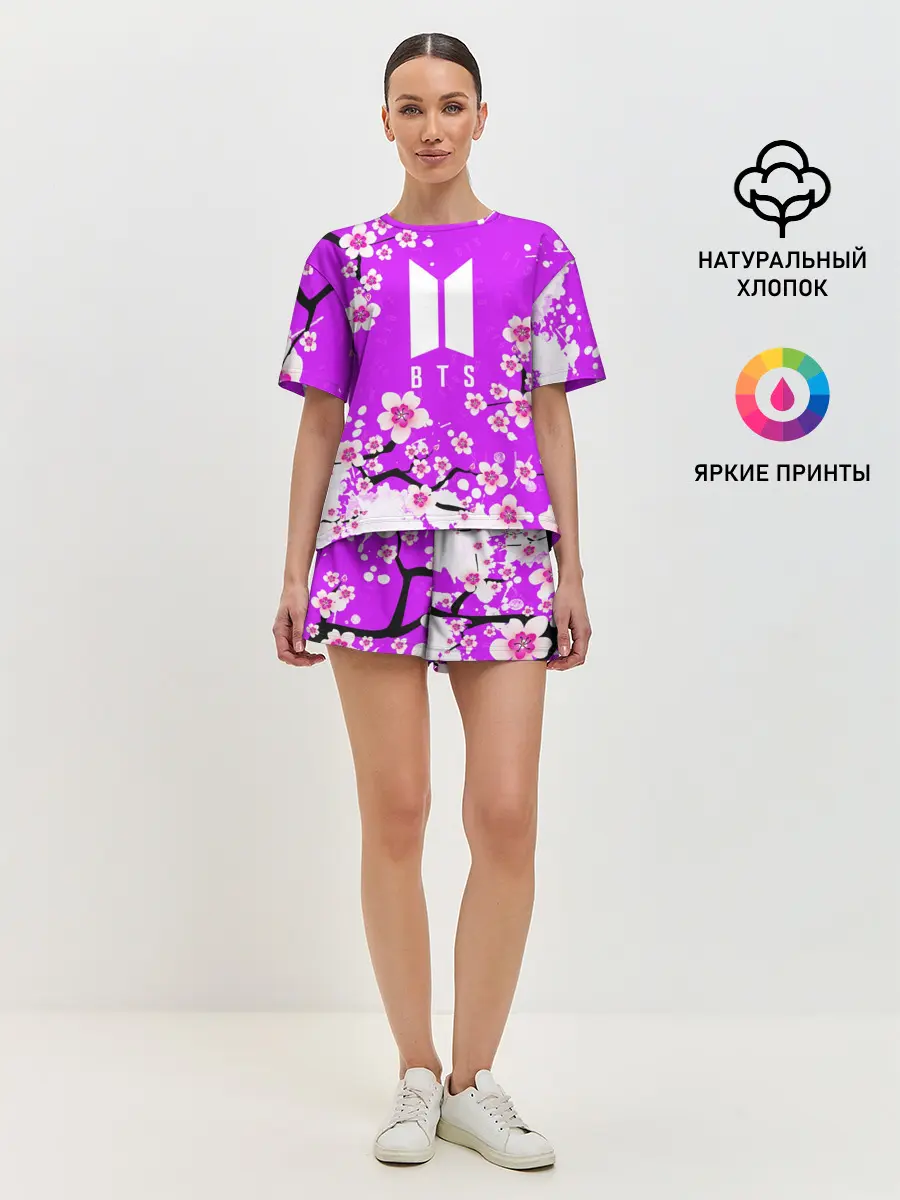 Женская пижама с шортами / BTS
