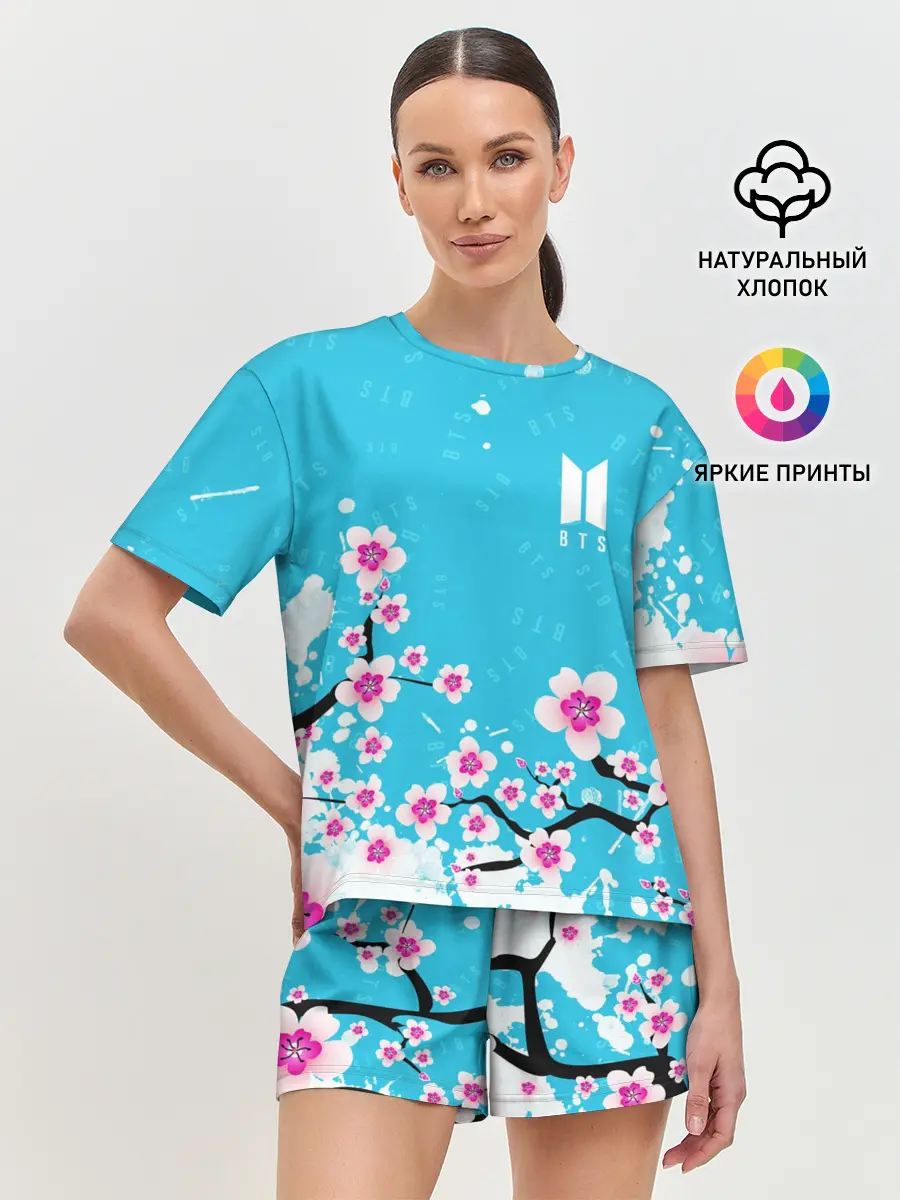 Женская пижама с шортами / BTS