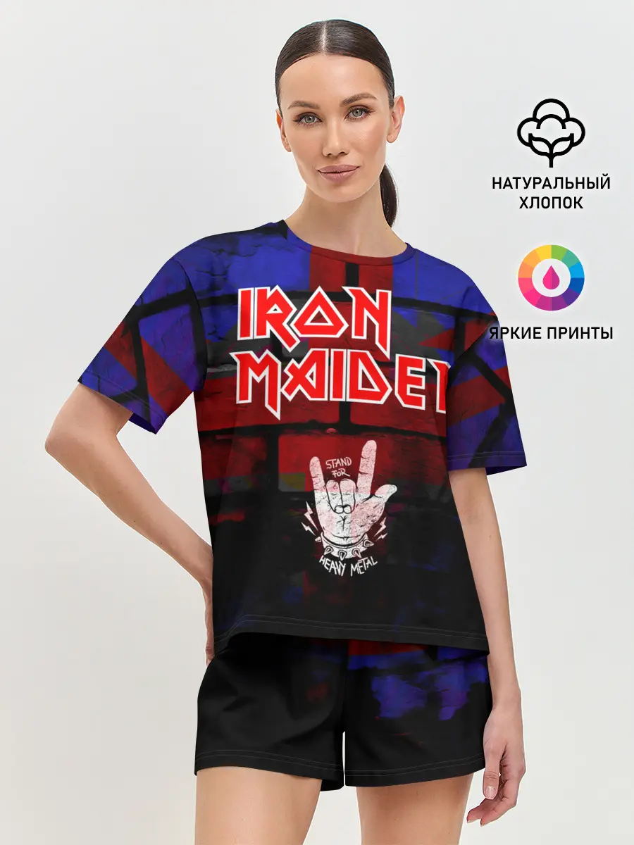 Женская пижама с шортами / Iron Maiden