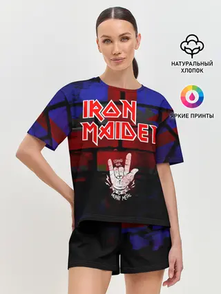 Женская пижама с шортами / Iron Maiden