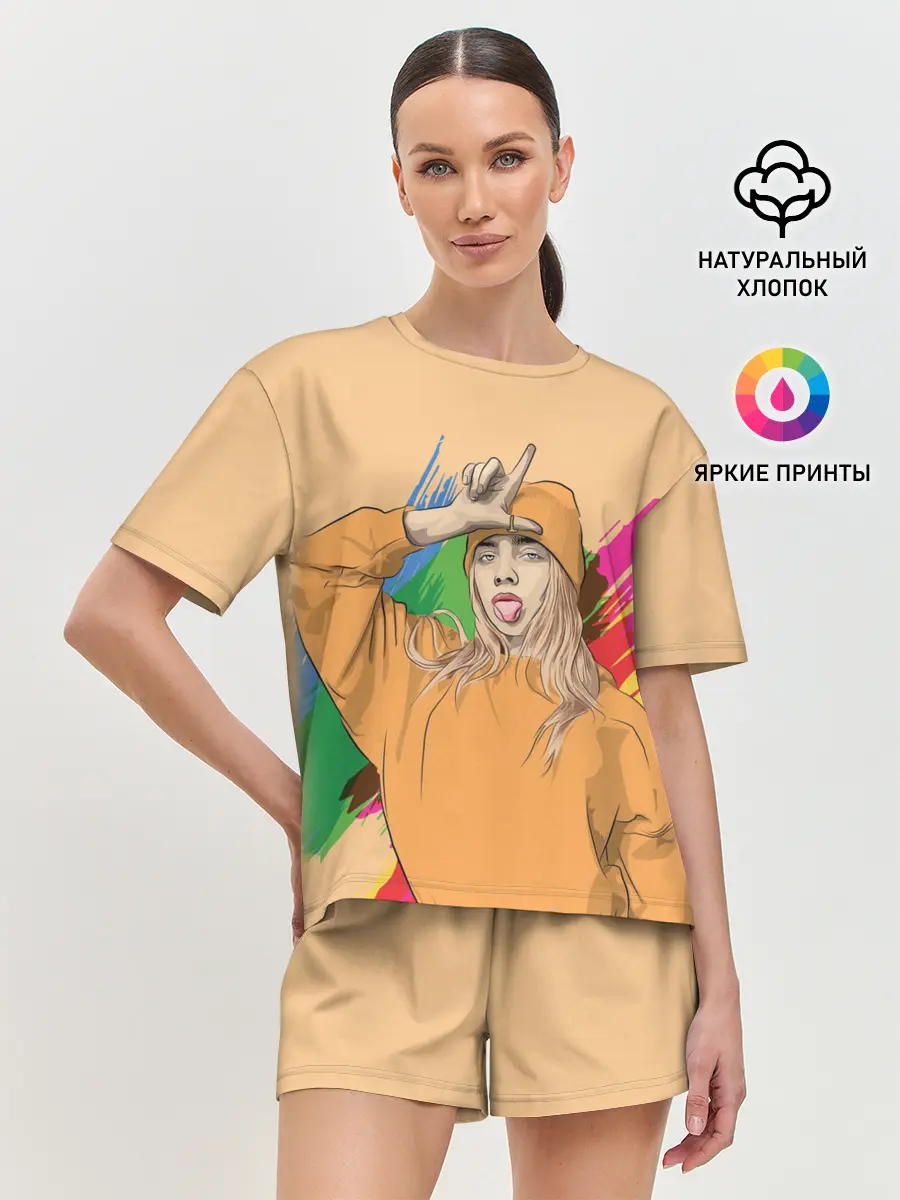 Женская пижама с шортами / BILLIE EILISH