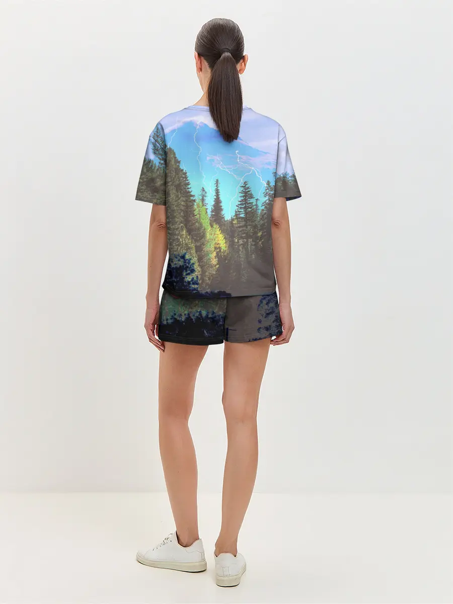 Женская пижама с шортами / Счастье не за горами