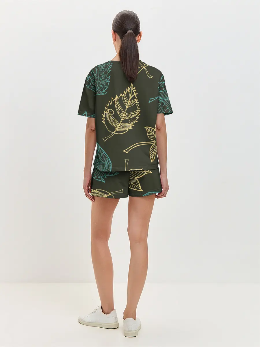 Женская пижама с шортами / Осенний мотив
