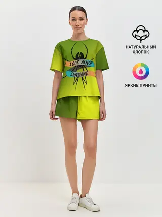 Женская пижама с шортами / Look alive sunshine