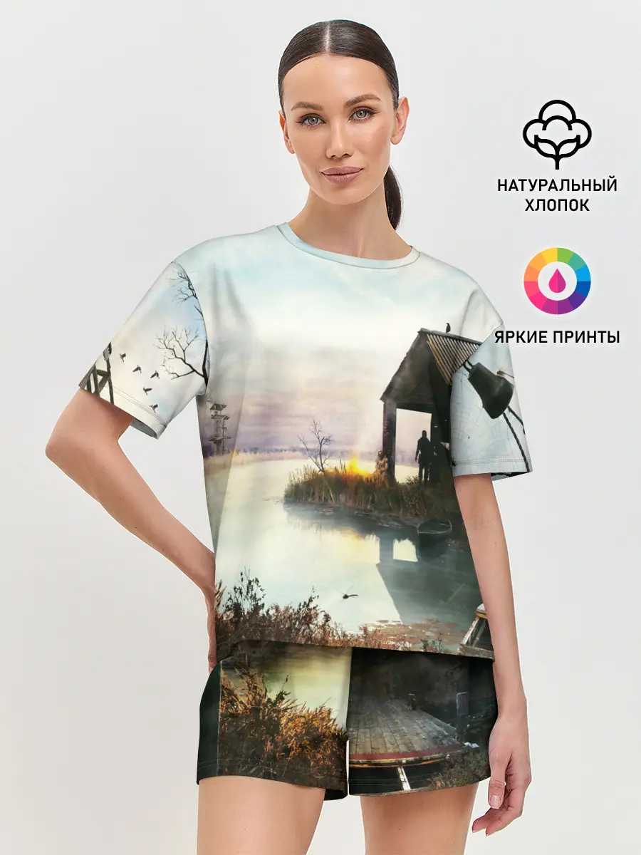 Женская пижама с шортами / STALKER