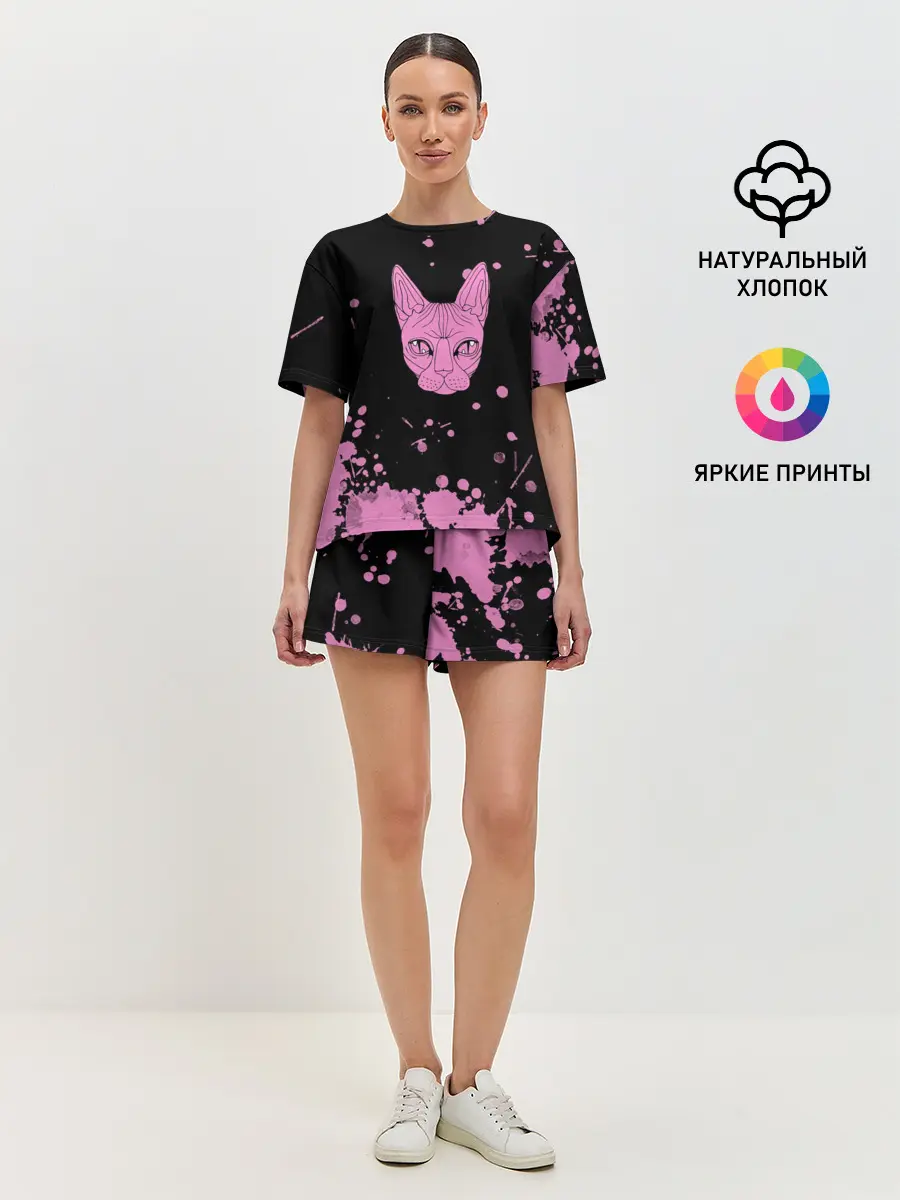 Женская пижама с шортами / Кис - Кис