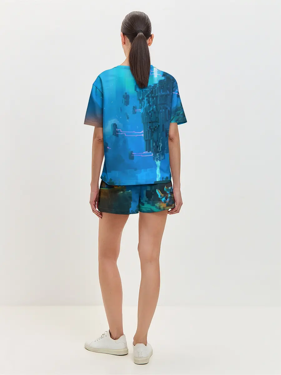 Женская пижама с шортами / Майнкрафт