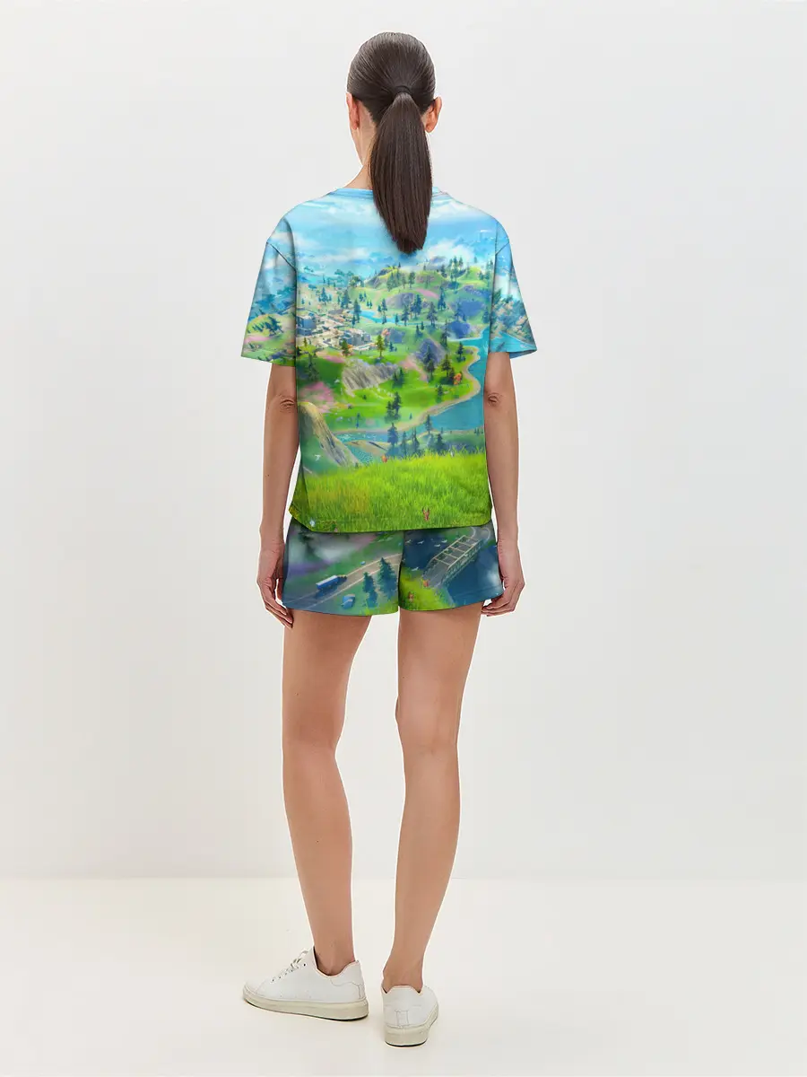 Женская пижама с шортами / Fortnite