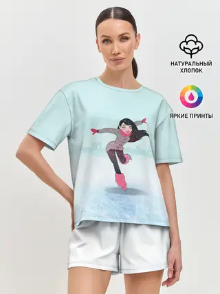 Женская пижама с шортами / Фигурное катание