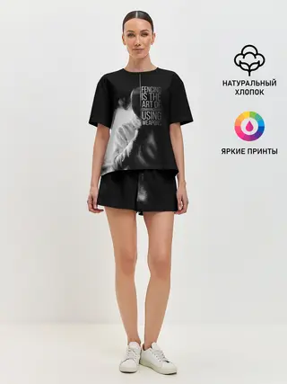 Женская пижама с шортами / Fencing is the art