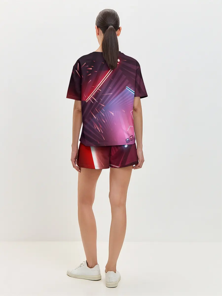 Женская пижама с шортами / Beat Saber