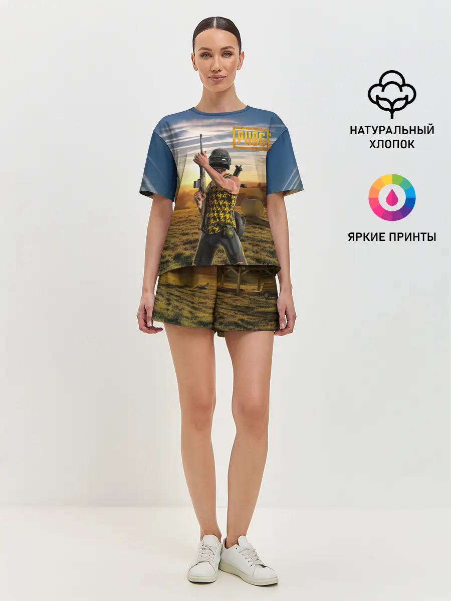 Женская пижама с шортами / PUBG