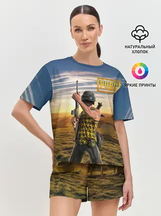 Женская пижама с шортами / PUBG