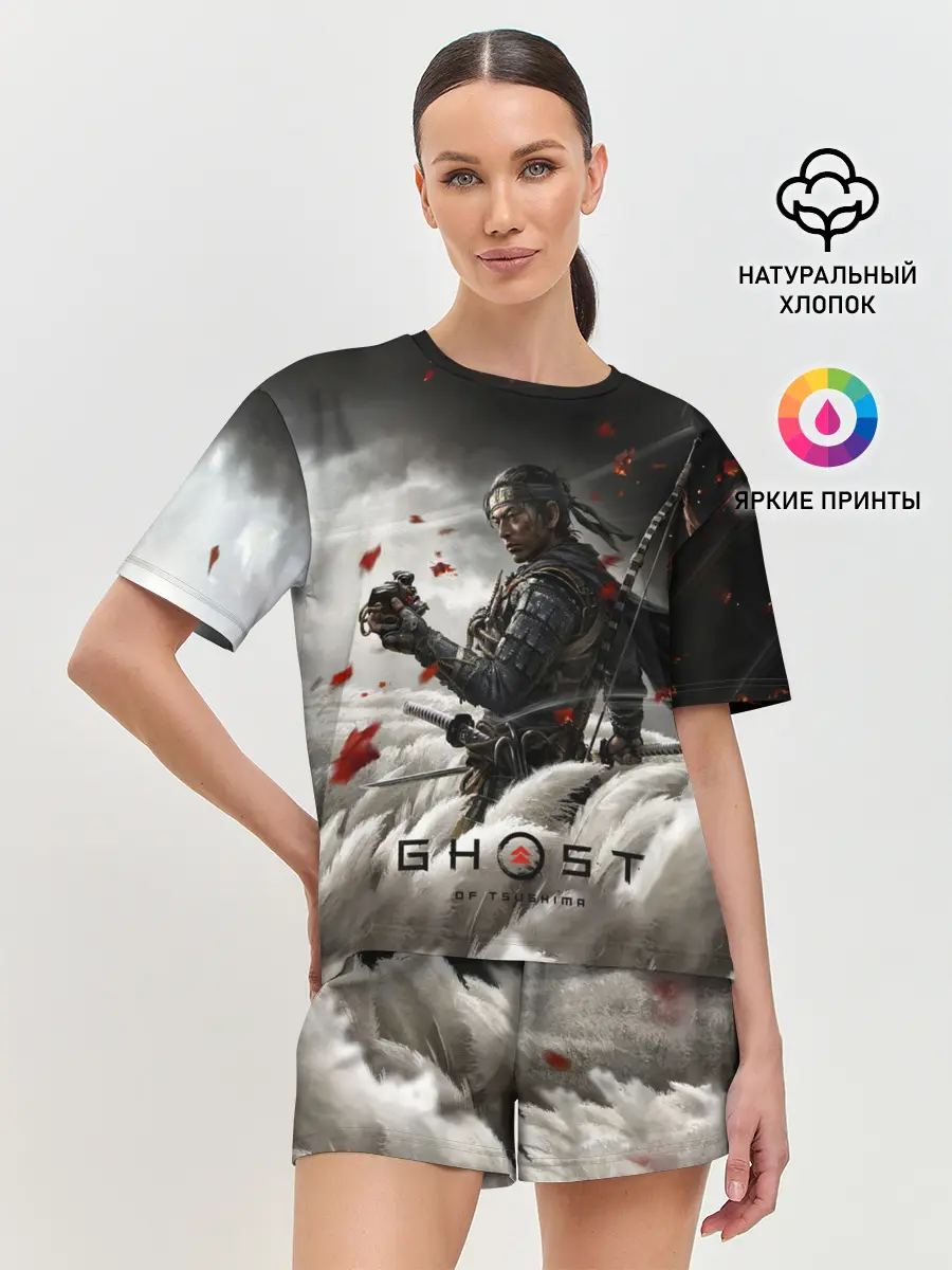 Женская пижама с шортами / Ghost of Tsushima