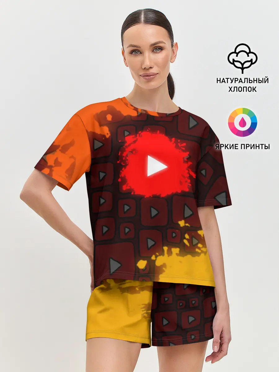 Женская пижама с шортами / YouTube