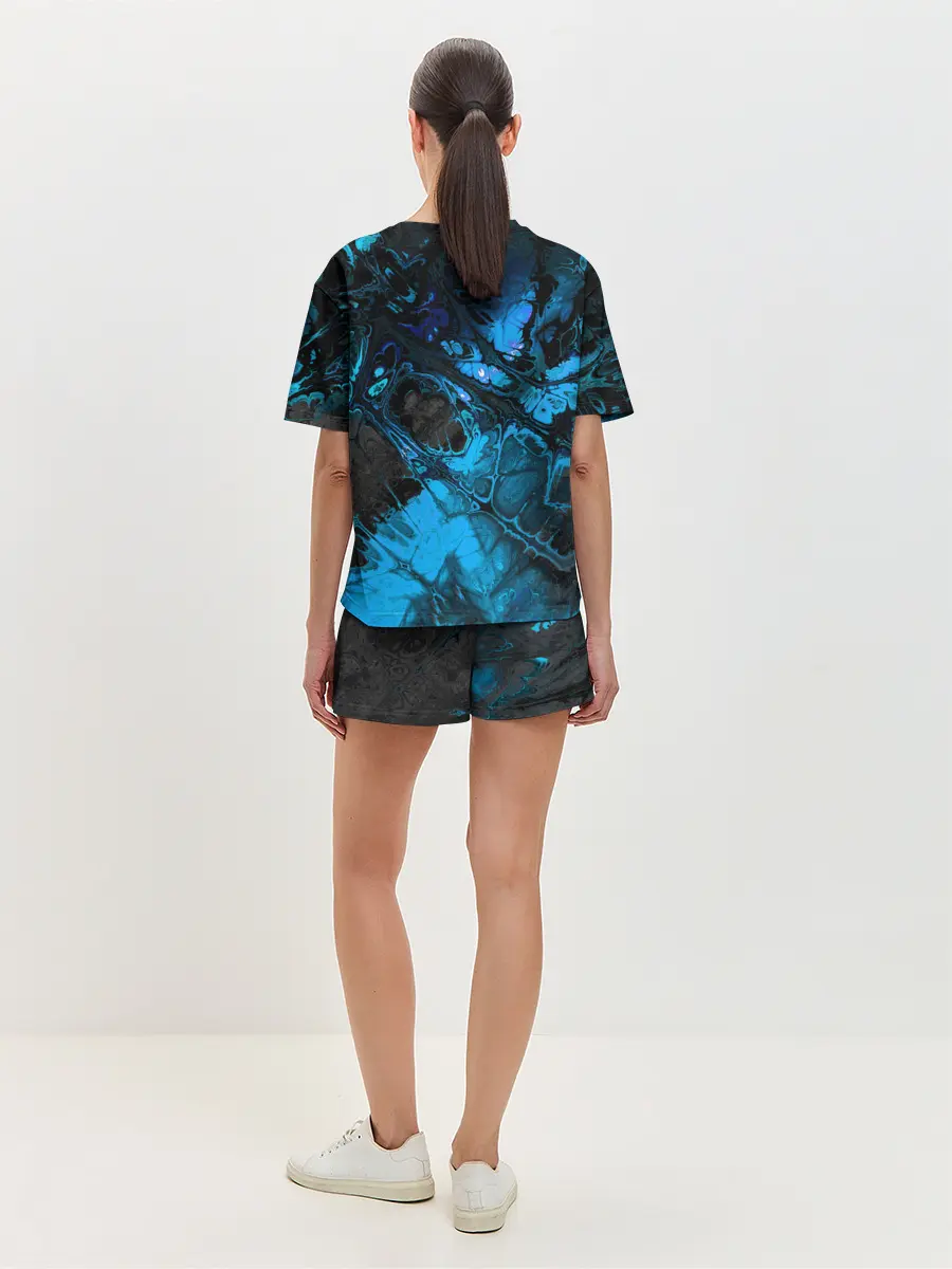 Женская пижама с шортами / Nu abstracts art