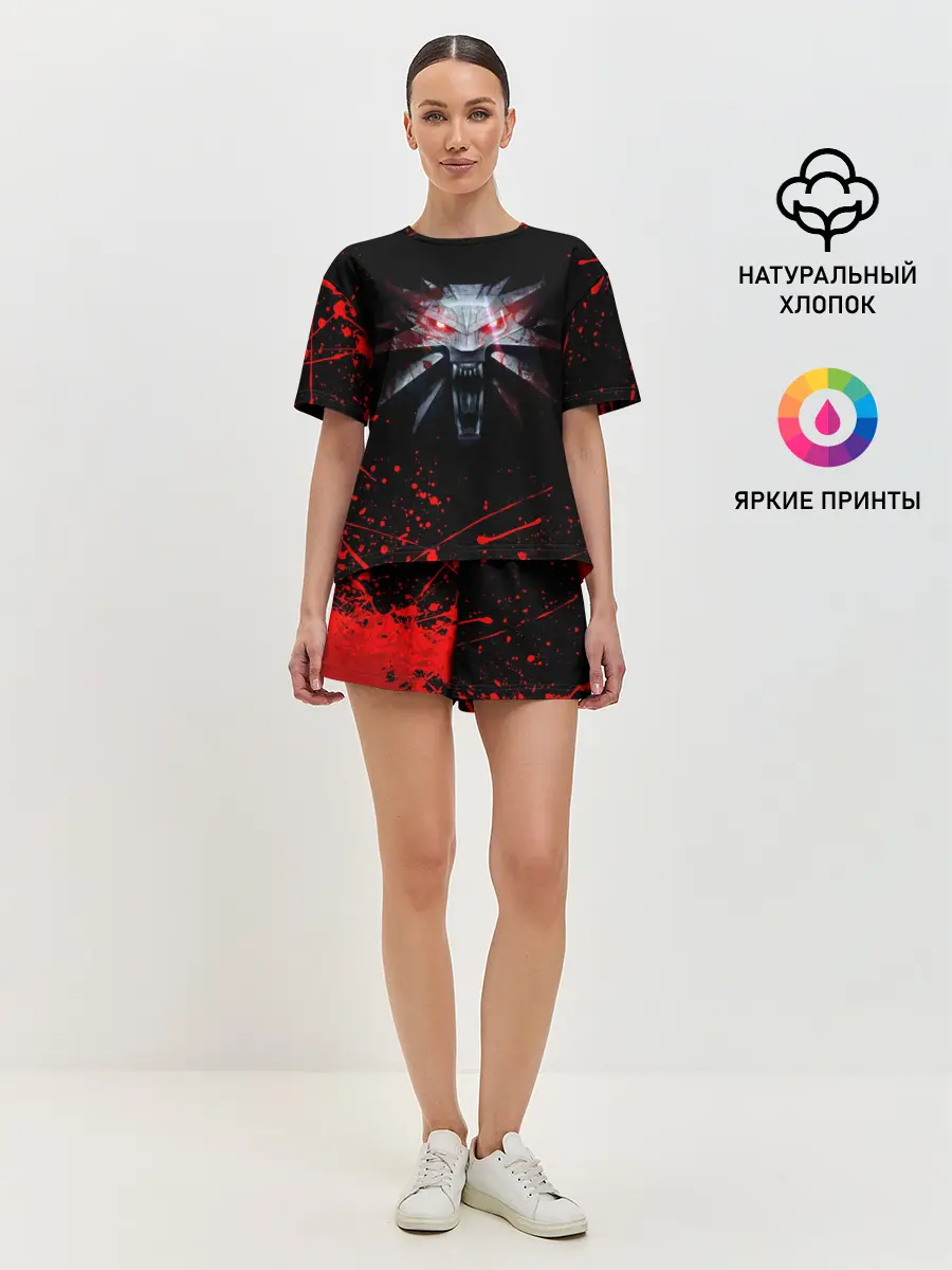 Женская пижама с шортами / ВЕДЬМАК / THE WITCHER / ГЕРАЛЬТ