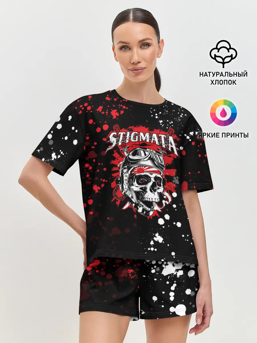 Женская пижама с шортами / Stigmata | Стигмата