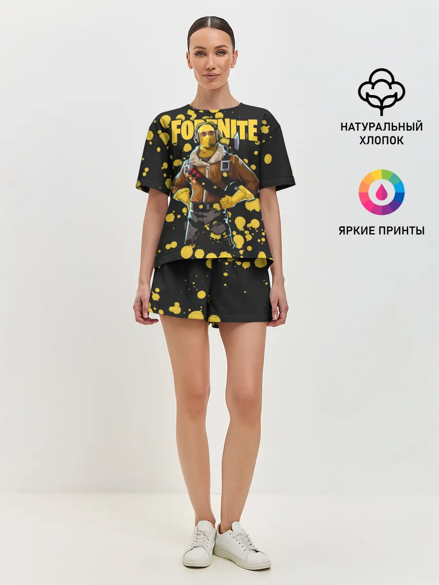 Женская пижама с шортами / Fortnite