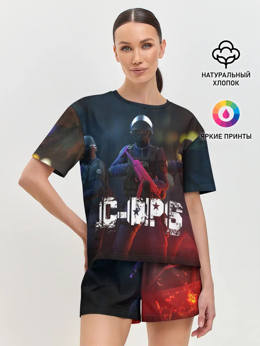 Женская пижама с шортами / C-OPS