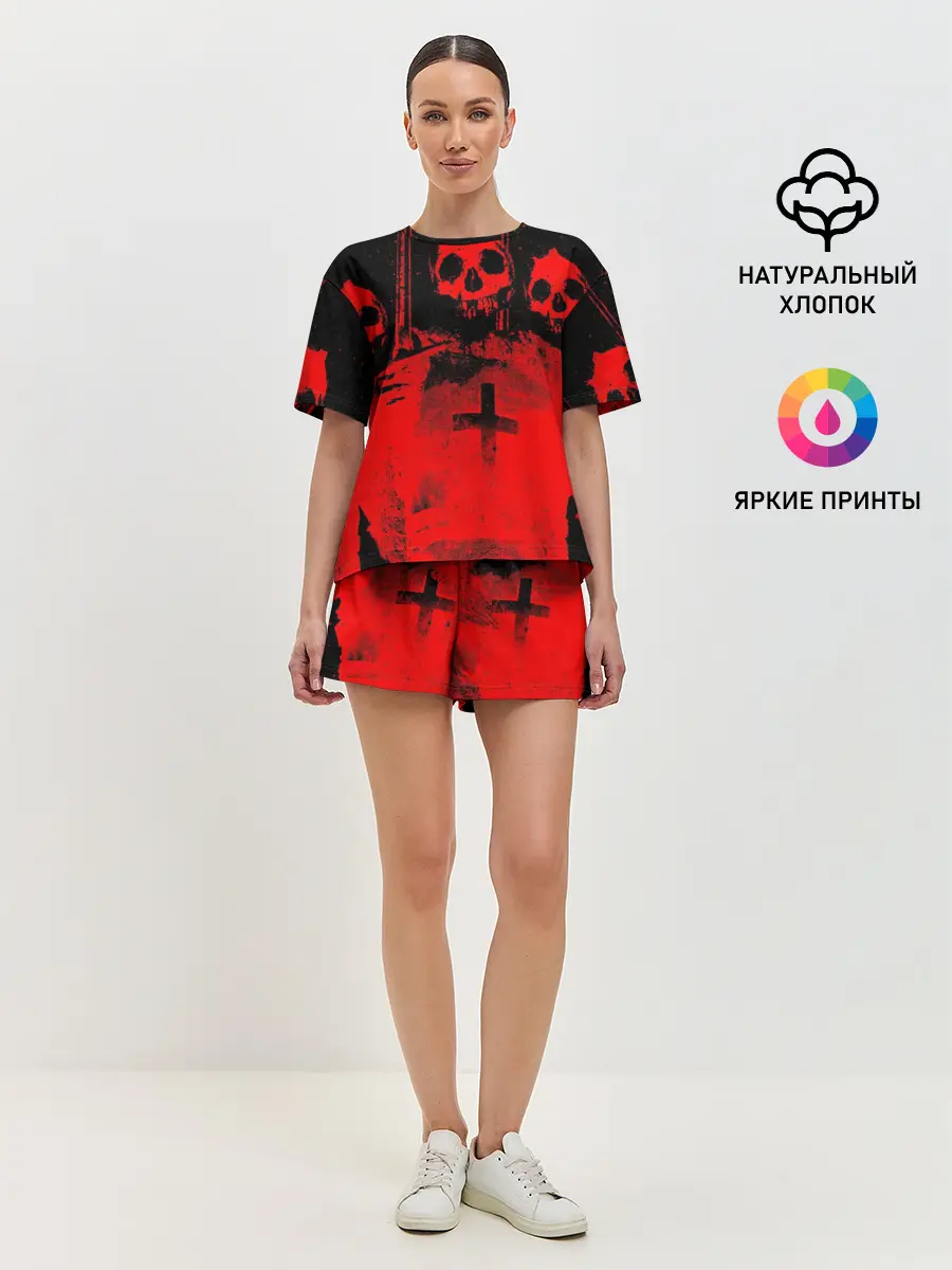 Женская пижама с шортами / Анархия