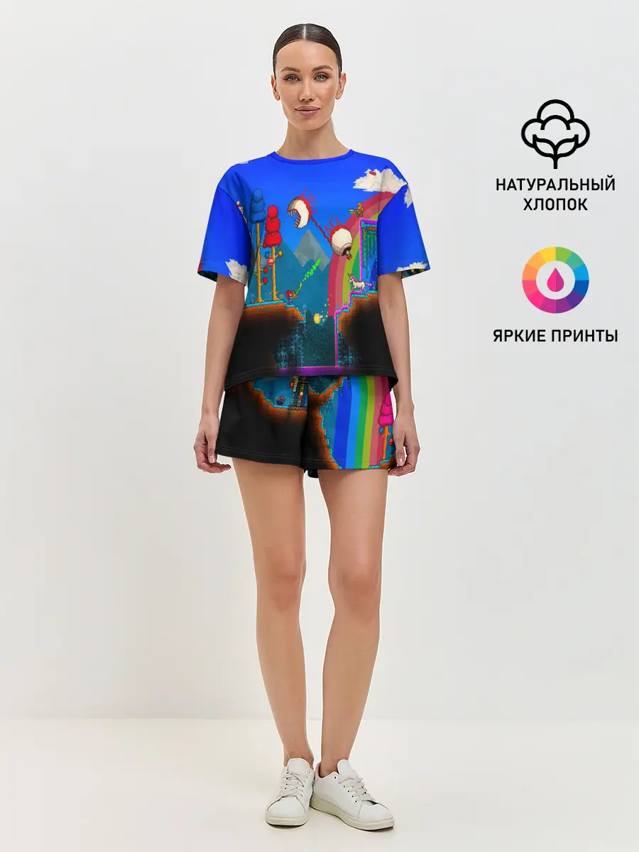 Женская пижама с шортами / TERRARIA GAME