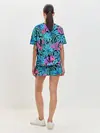 Женская пижама с шортами / Яркие цветы