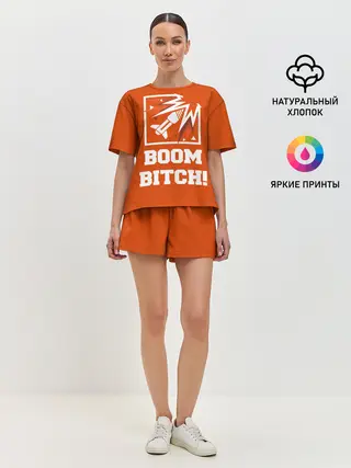 Женская пижама с шортами / Boom Bitch!