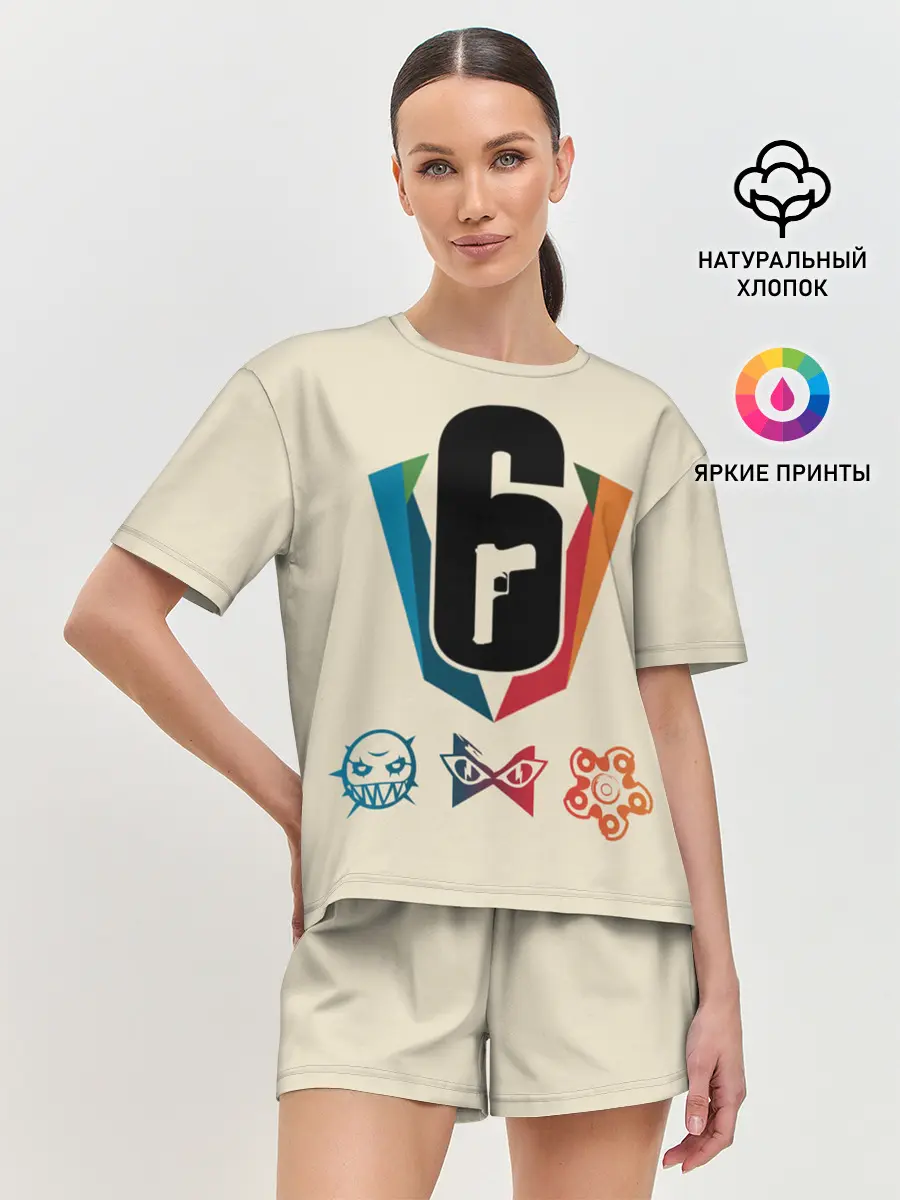 Женская пижама с шортами / Rainbow Six Siege