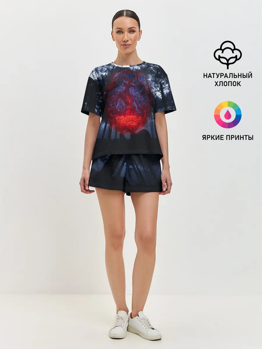 Женская пижама с шортами / Demogorgon Stranger Things