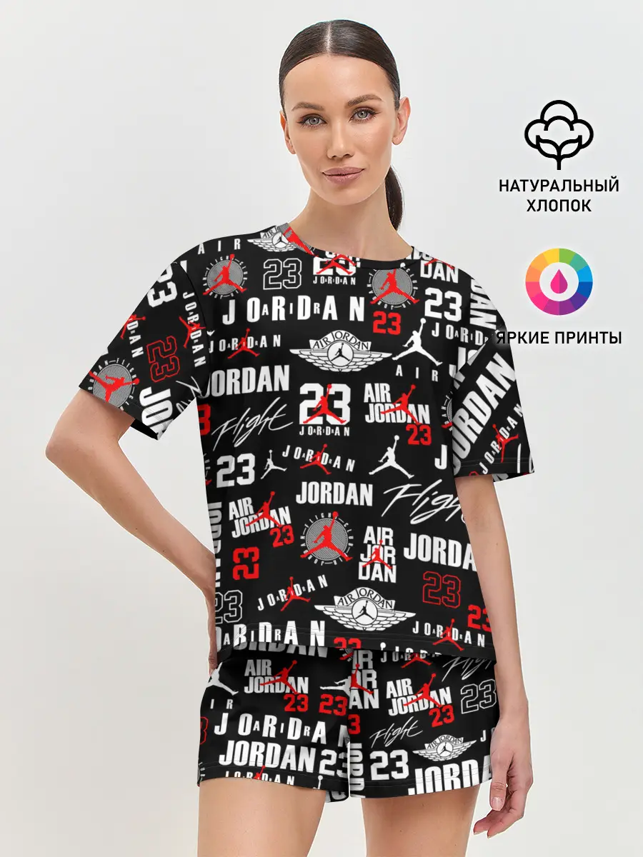 Женская пижама с шортами / MICHAEL JORDAN LOGOBOMBING