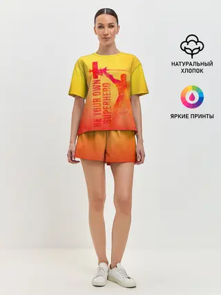Женская пижама с шортами / Be your own Superhero