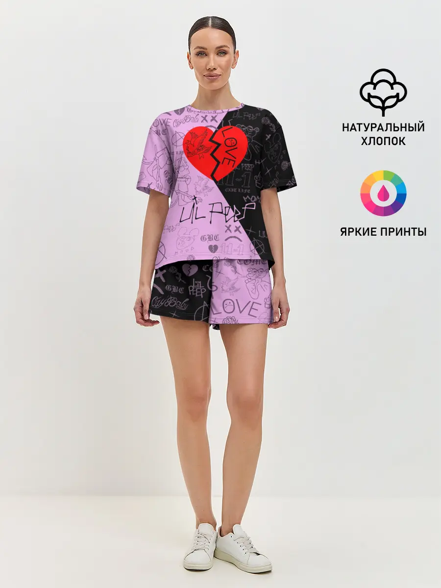 Женская пижама с шортами / LIL PEEP.