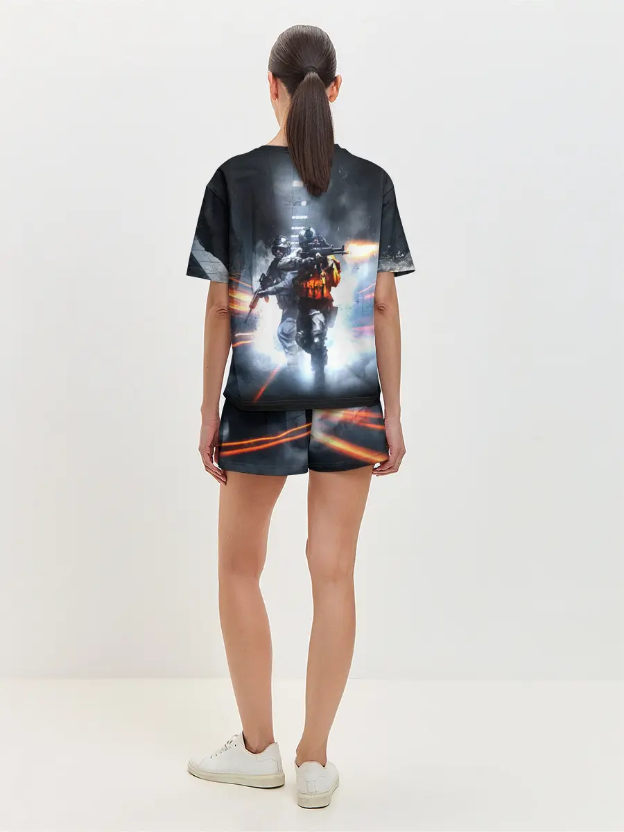 Женская пижама с шортами / Battlefield