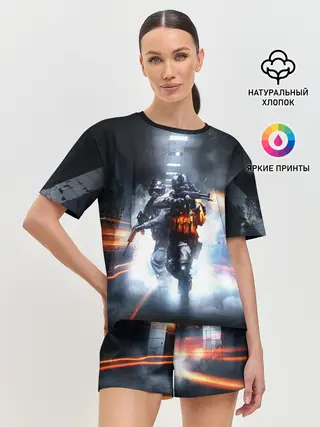 Женская пижама с шортами / Battlefield