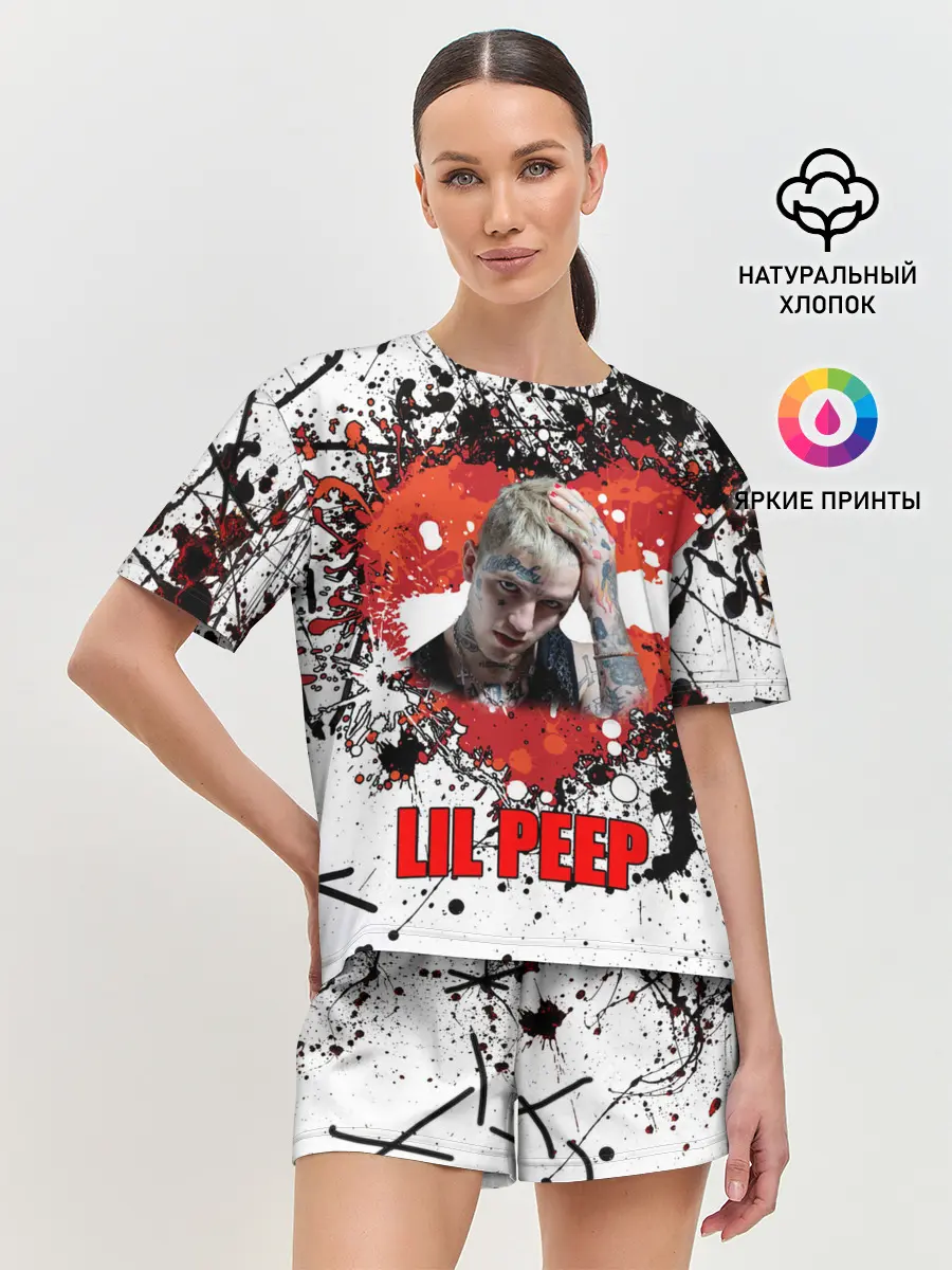 Женская пижама с шортами / Lil Peep