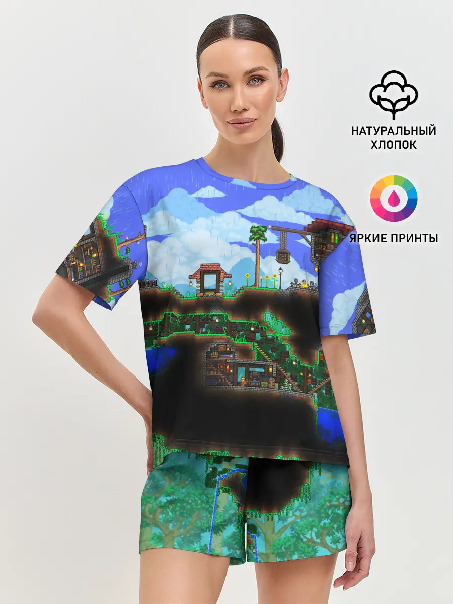 Женская пижама с шортами / TERRARIA EXCLUSIVE