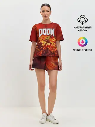 Женская пижама с шортами / DOOM