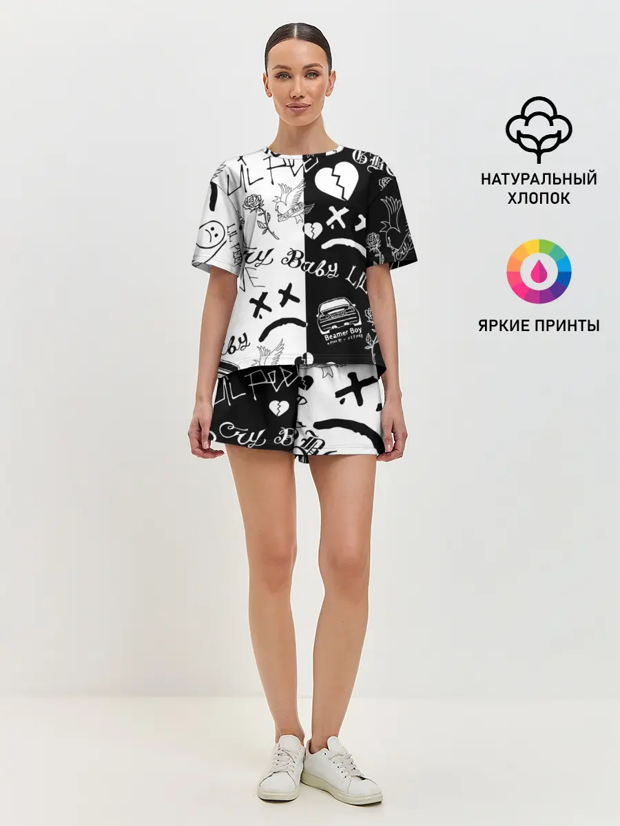 Женская пижама с шортами / LIL PEEP