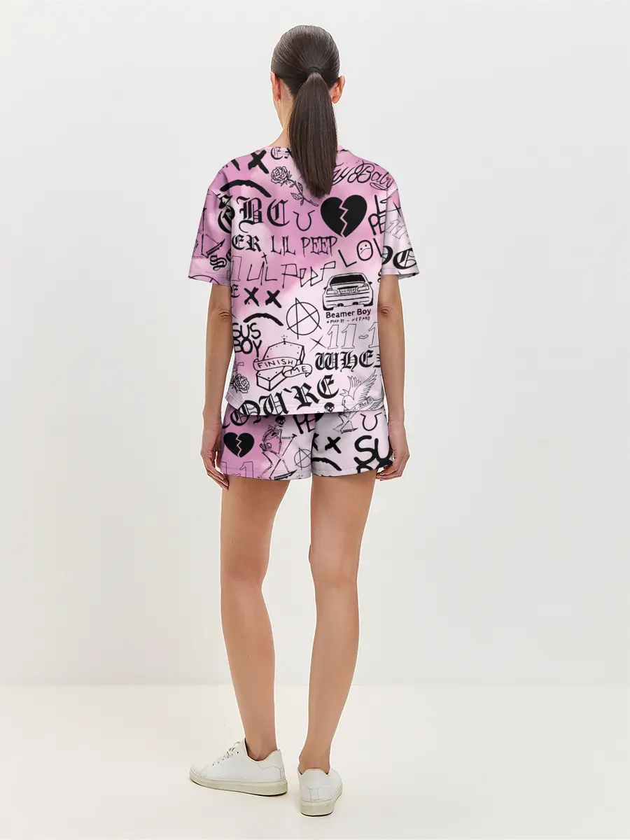 Женская пижама с шортами / LIL PEEP.