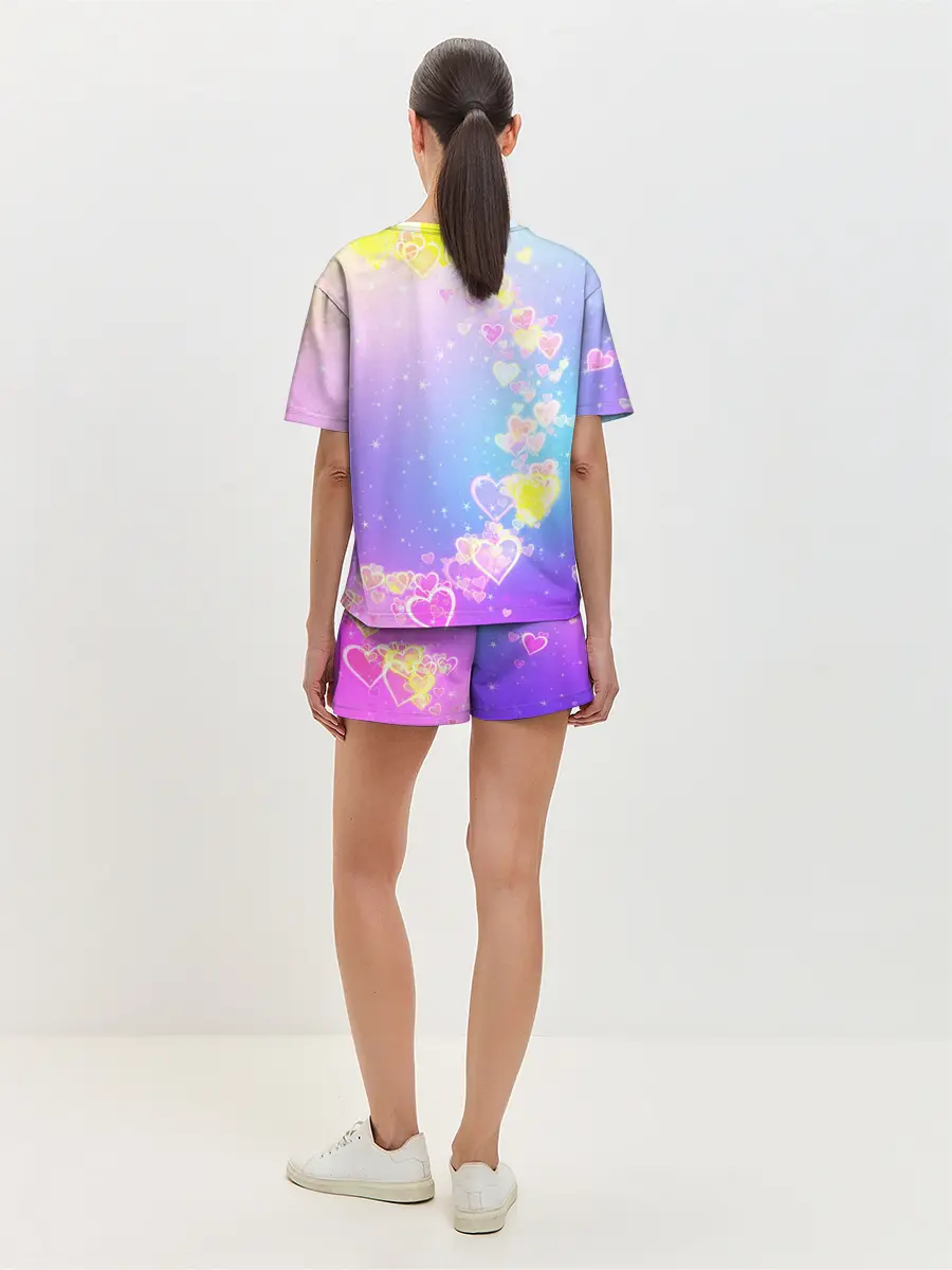 Женская пижама с шортами / ЛЮБОВЬ ГРАДИЕНТ
