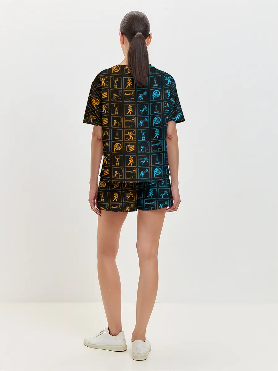 Женская пижама с шортами / PORTAL ICONS | ПОРТАЛ ИКОНКИ