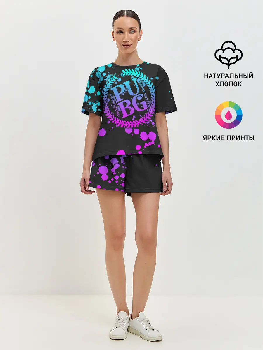 Женская пижама с шортами / PUBG