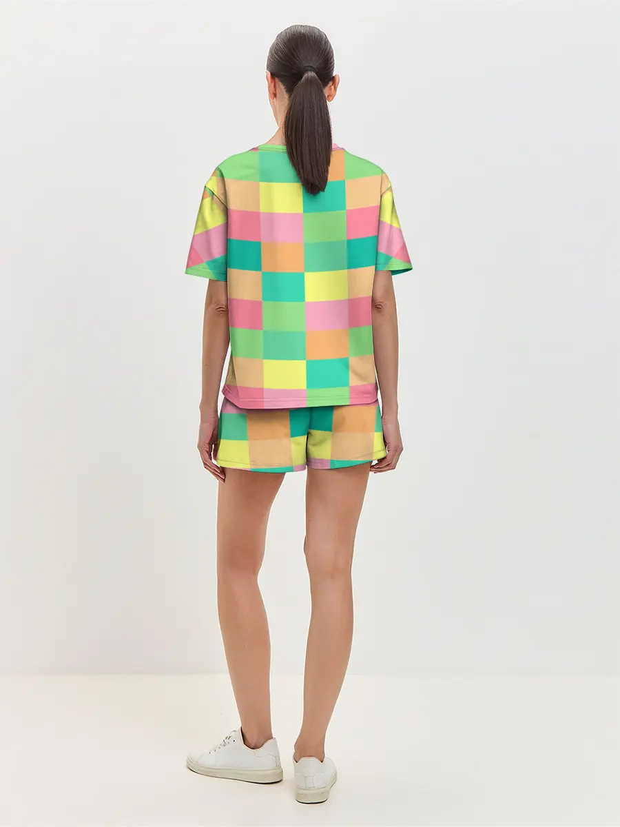 Женская пижама с шортами / Кубик Рубика