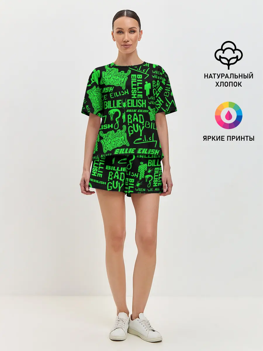 Женская пижама с шортами / BILLIE EILISH.