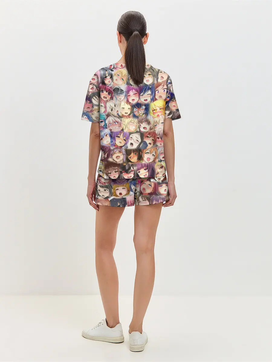 Женская пижама с шортами / MANY FACES OF AHEGAO! color