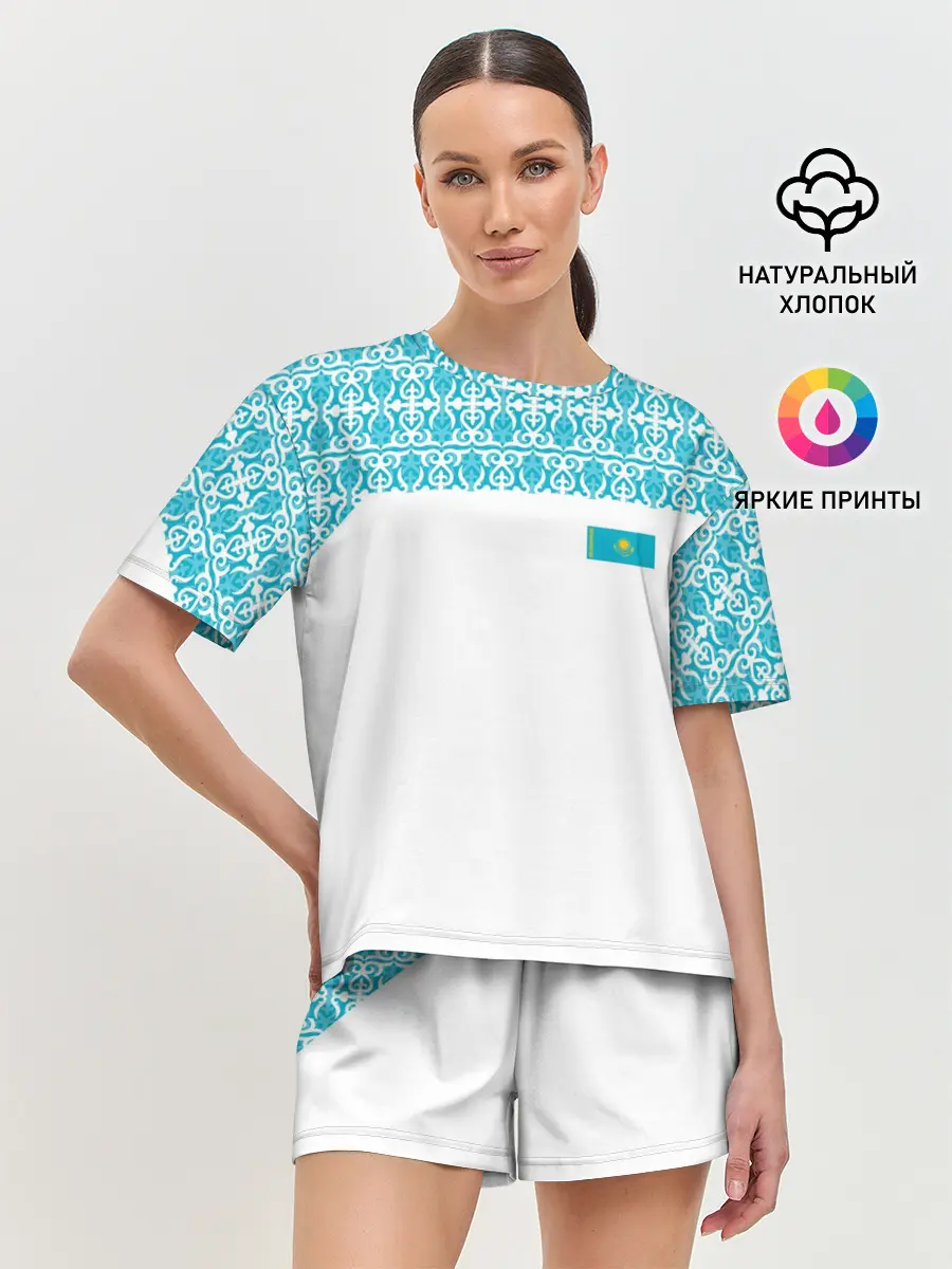 Женская пижама с шортами / Казахстан Форма