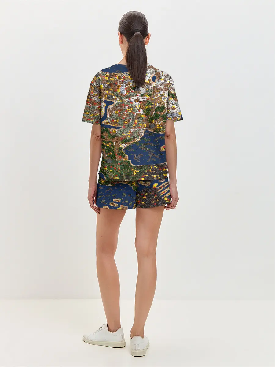 Женская пижама с шортами / Герои 3 Карта