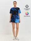 Женская пижама с шортами / BLUE FIRE FLAME